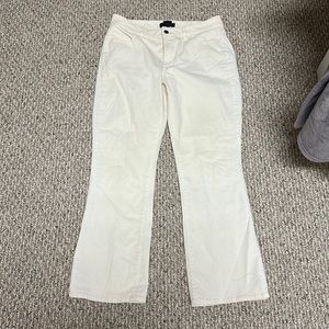 Talbots off white dress corduroy pants (12p)